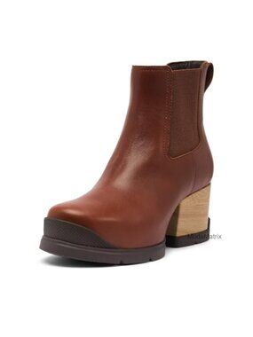 Chelsea Ankle Boots Leather Slip On Round Toe Rubber Sole